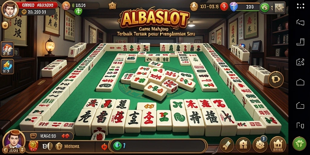 Tampilan permainan Mahjong yang menarik di ALBASLOT.