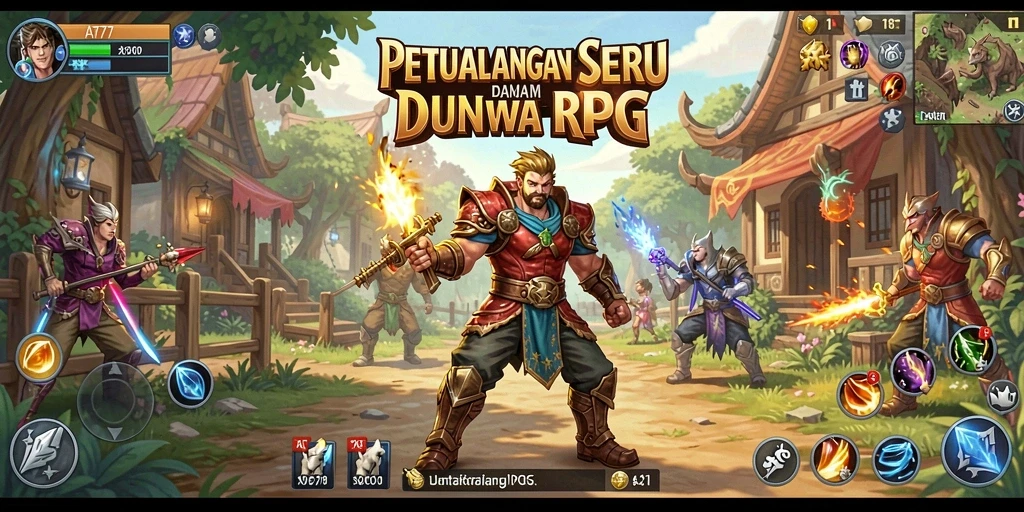 Capture gameplay seru dalam dunia RPG di AT777.