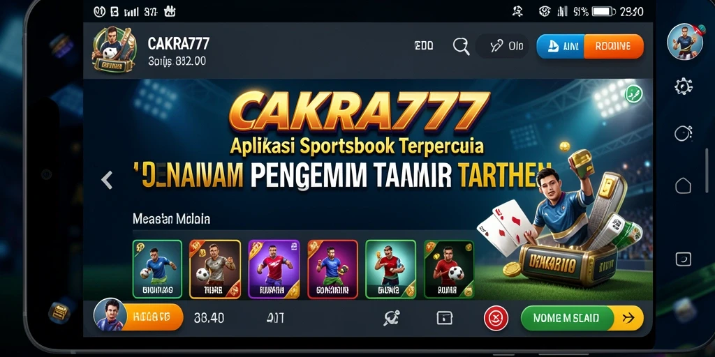Tampilan gameplay Sportsbook di CAKRA777 yang interaktif dan menarik.