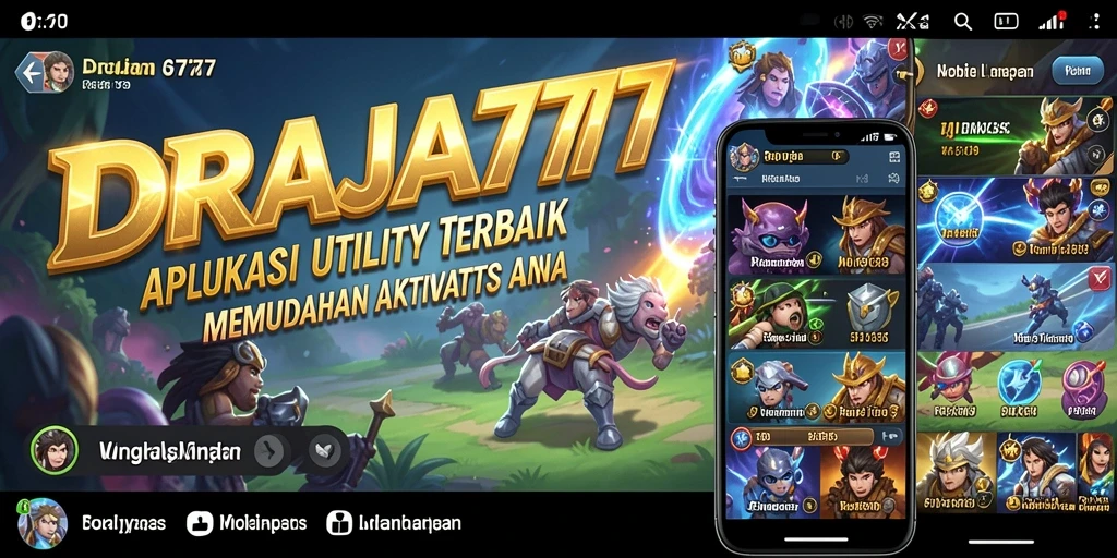 Tampilan antarmuka DRAJA777 yang intuitif dan modern.