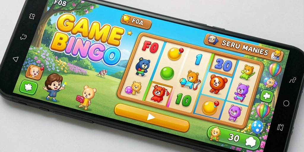 Tampilan gameplay menarik dari game Bingo F08 dengan interaksi pemain.