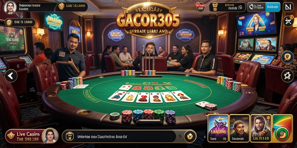 GACOR305, gameplay Live Casino yang mendebarkan dan interaktif.