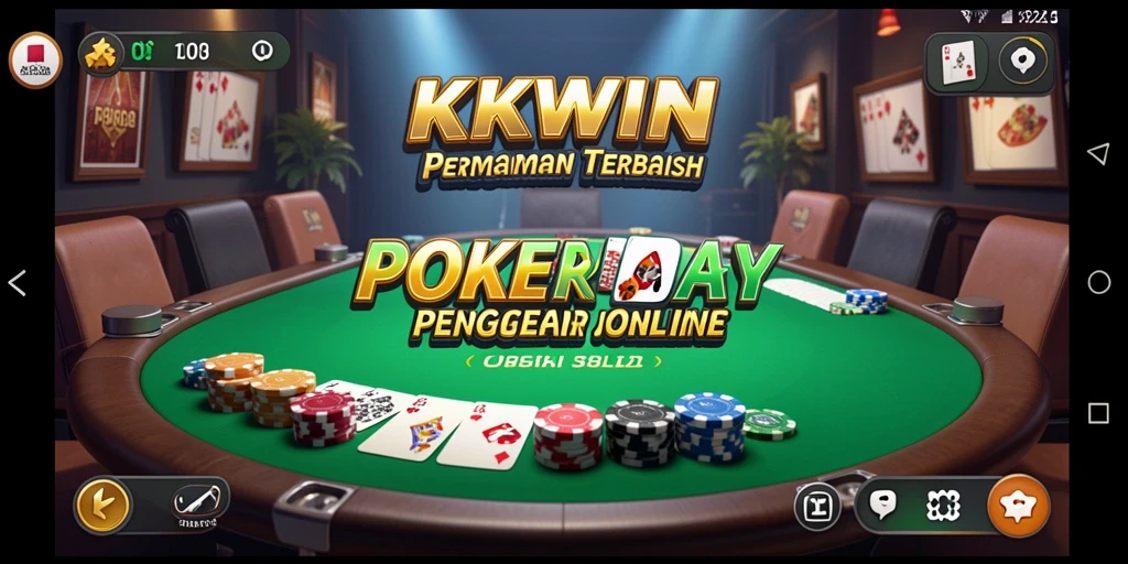 Screenshot gameplay KKWIN yang menampilkan momen seru permainan Poker.