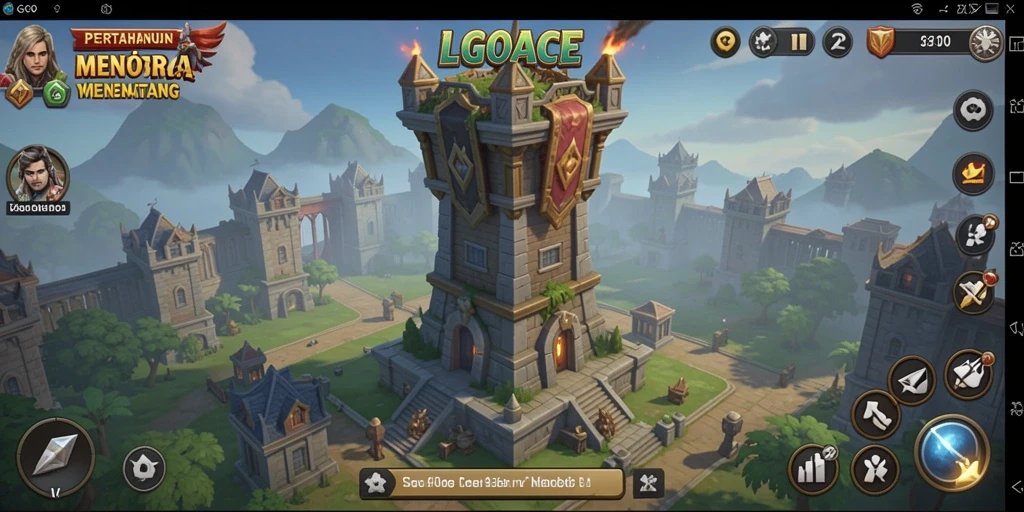 Tampilan epic gameplay LGOACE dalam Tower Defense yang memikat.