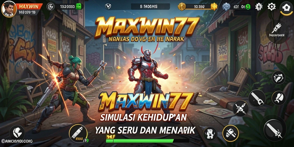 Tampilan gameplay <strong>MAXWIN77</strong> yang menarik dan penuh warna.