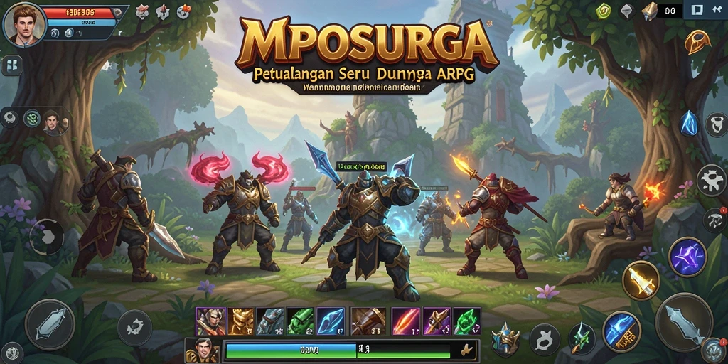 Tangkapan layar MPOSURGA, menunjukkan aksi pertarungan yang mendebarkan.