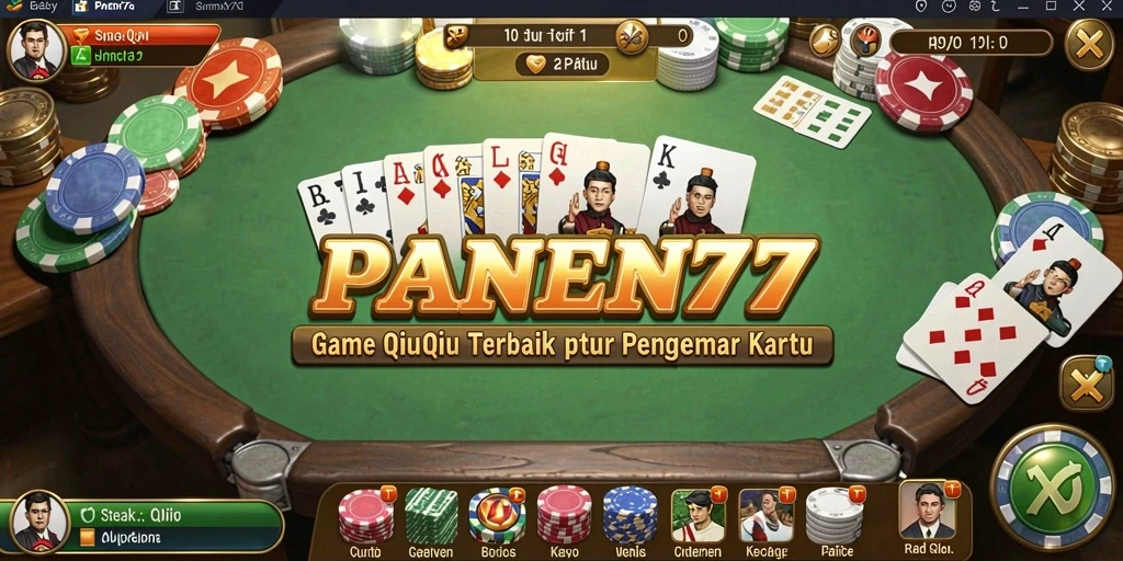 Tampilan gameplay seru QiuQiu di PANEN77.