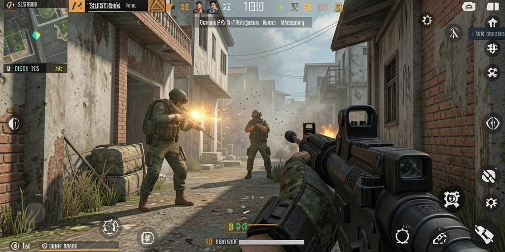 Gameplay SLOST8808 menunjukkan aksi menembak yang mendebarkan dan grafis memukau.